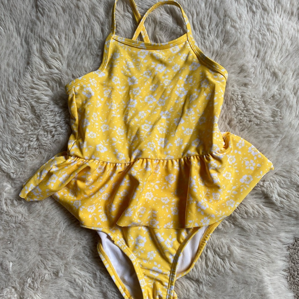Carter’s Yellow Floral Swim Suit